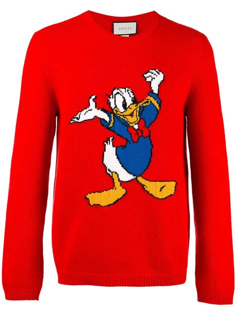 gucci donald duck red sweater|disney gucci sneakers.